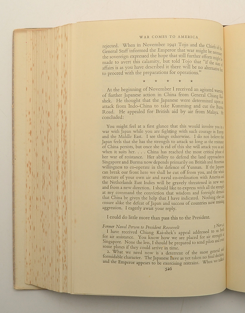 First Edition Winston Churchill "The Second World War"