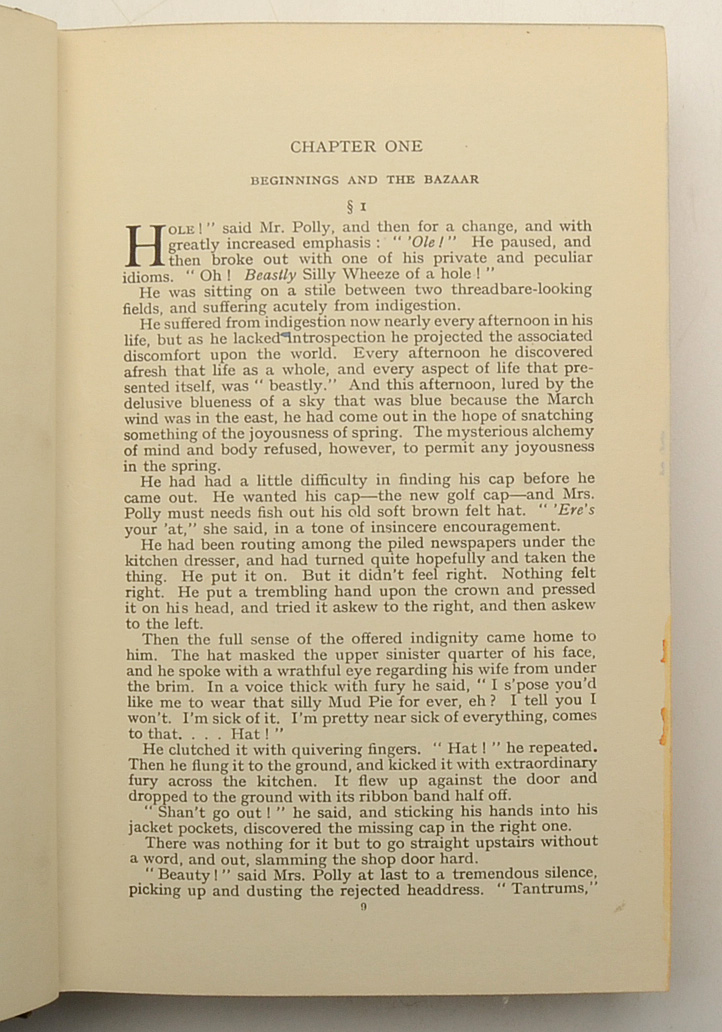 H.G. Wells "The War in the Air" with Fore-Edge Painting
