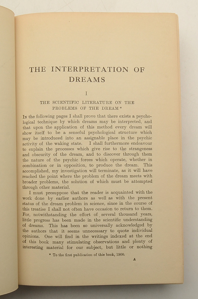 Fourth Edition "The Interpretation of Dreams" by Sigmund Freud