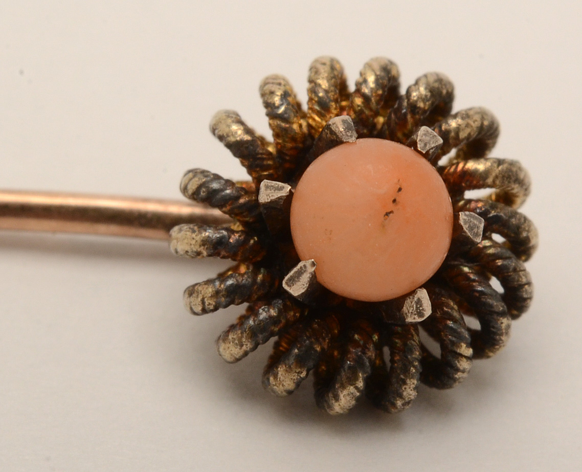 Vintage 14K Yellow Gold Stick Pins