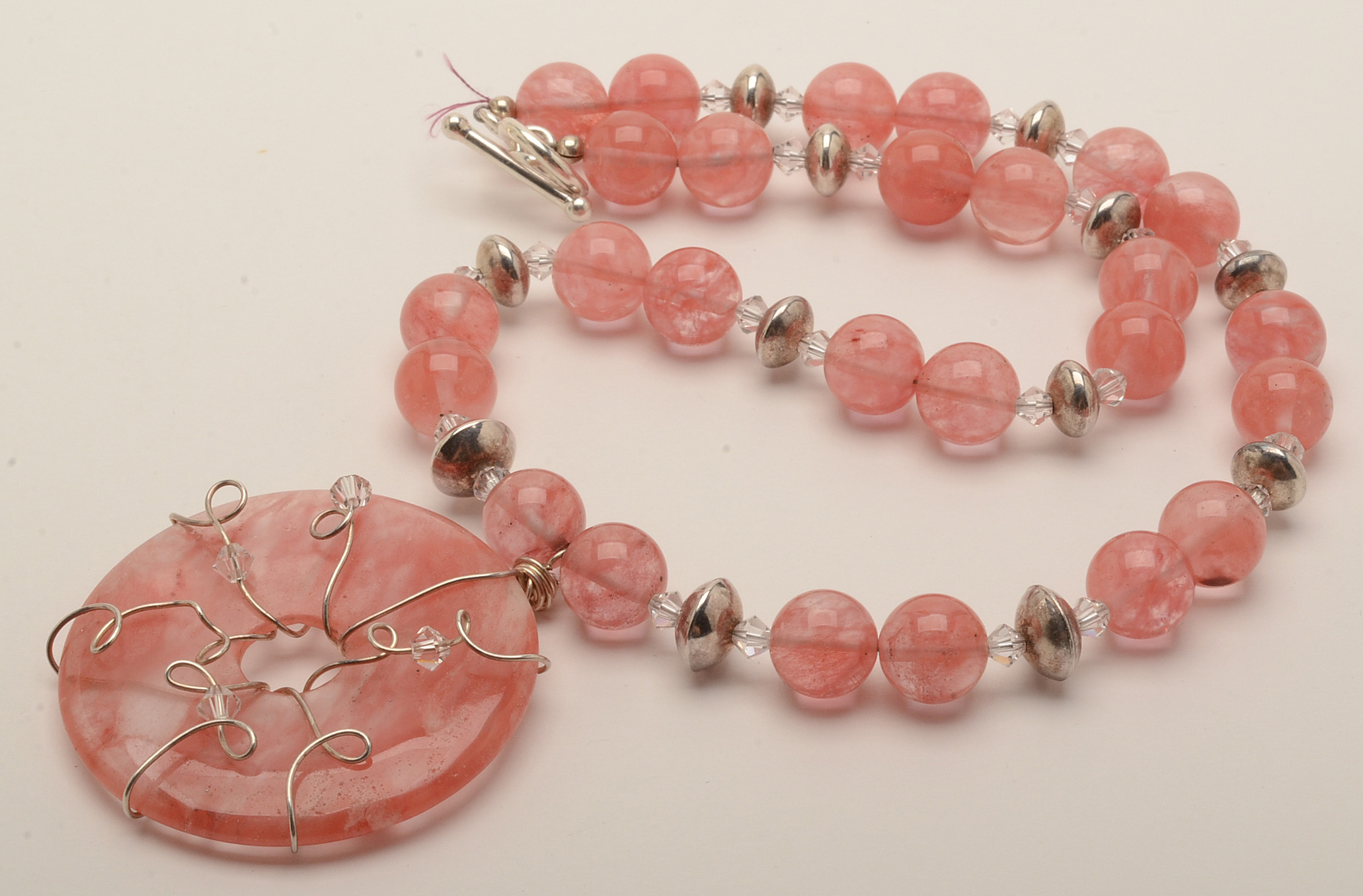 Sterling, Carnelian, Turquoise, Magnesite and Glass Bead Jewelry