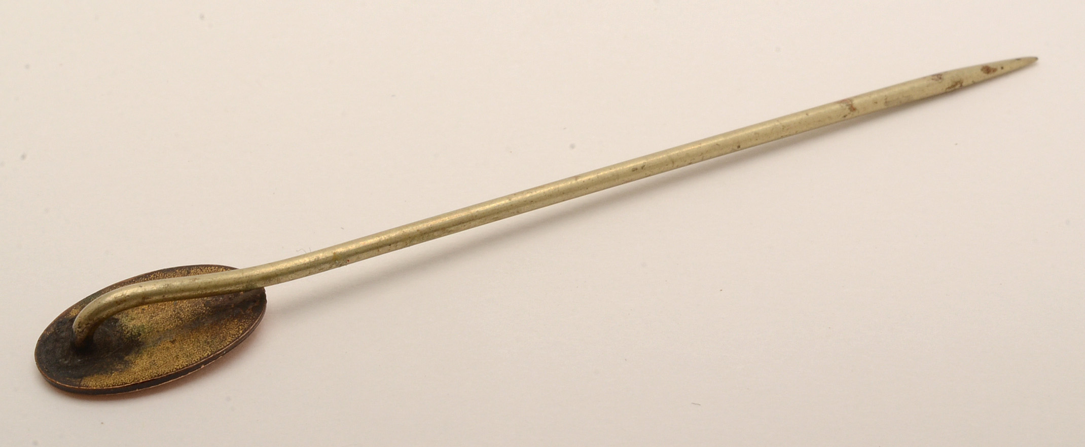 10K and 14K Gold Stick Pins with Carved Agate Cameo