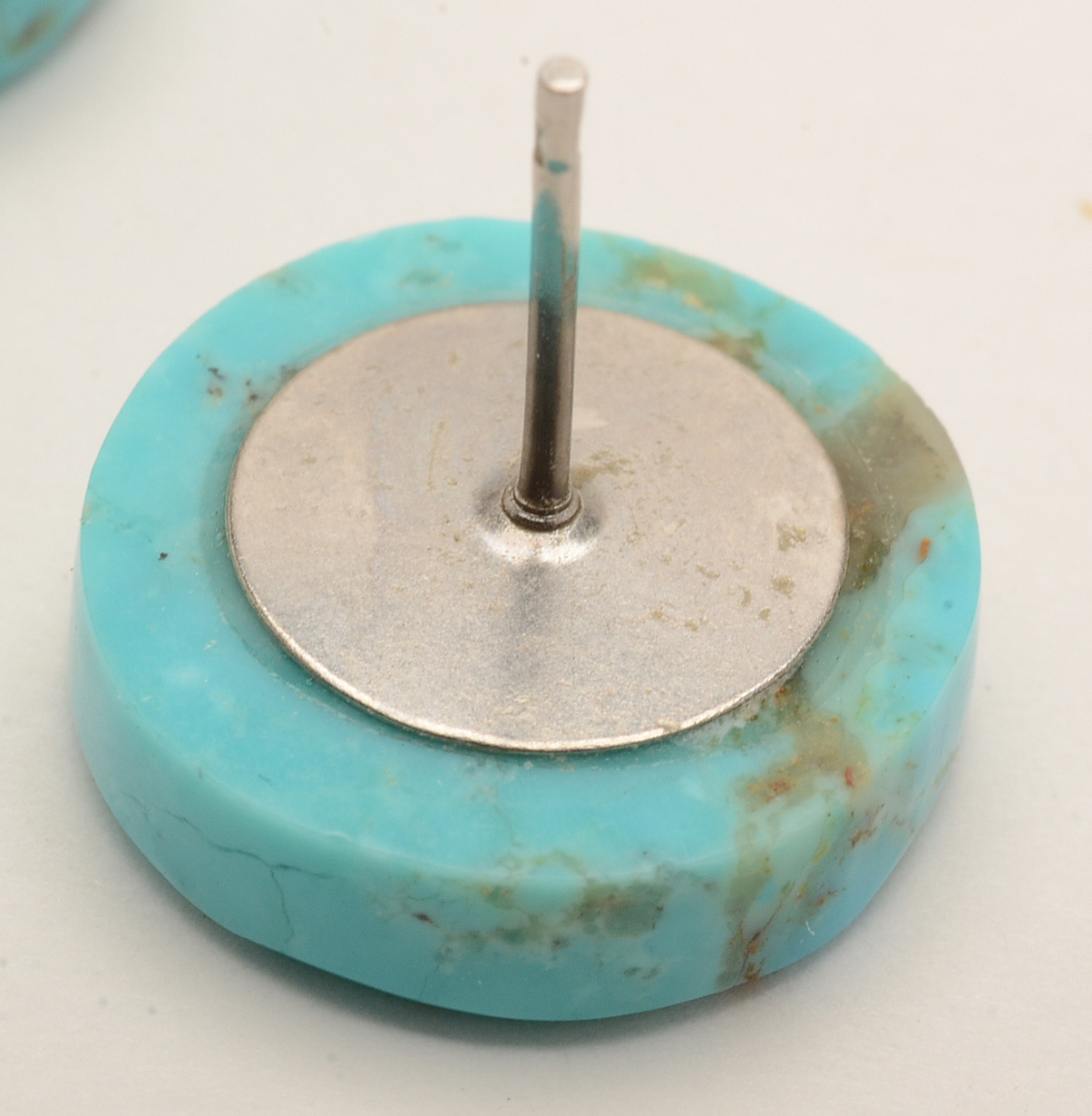 Calvin Pavatea Hopi Brooch with Turquoise Costume Jewelry