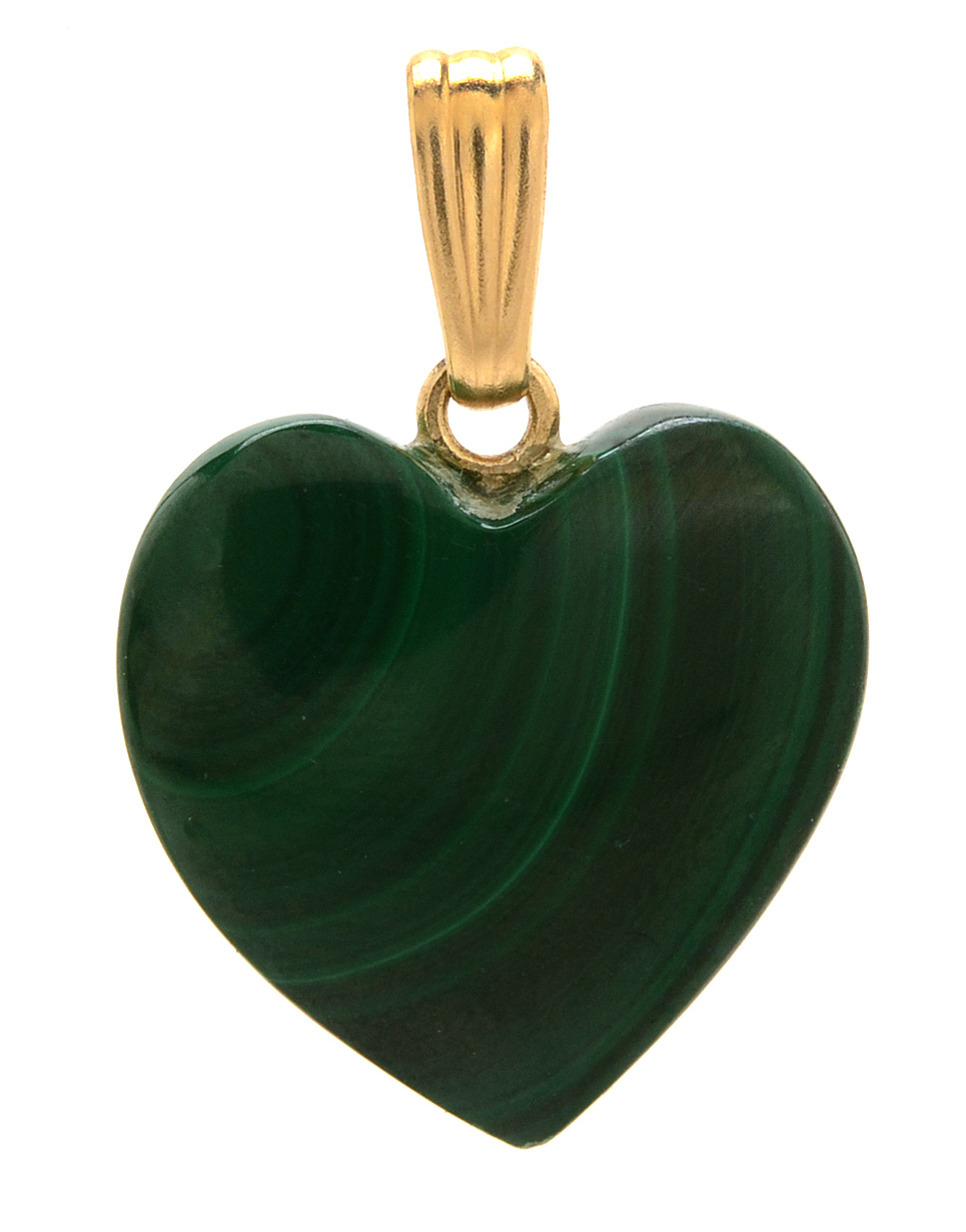 Three 14K Gold Stone Pendants With Watermelon Tourmaline Slice