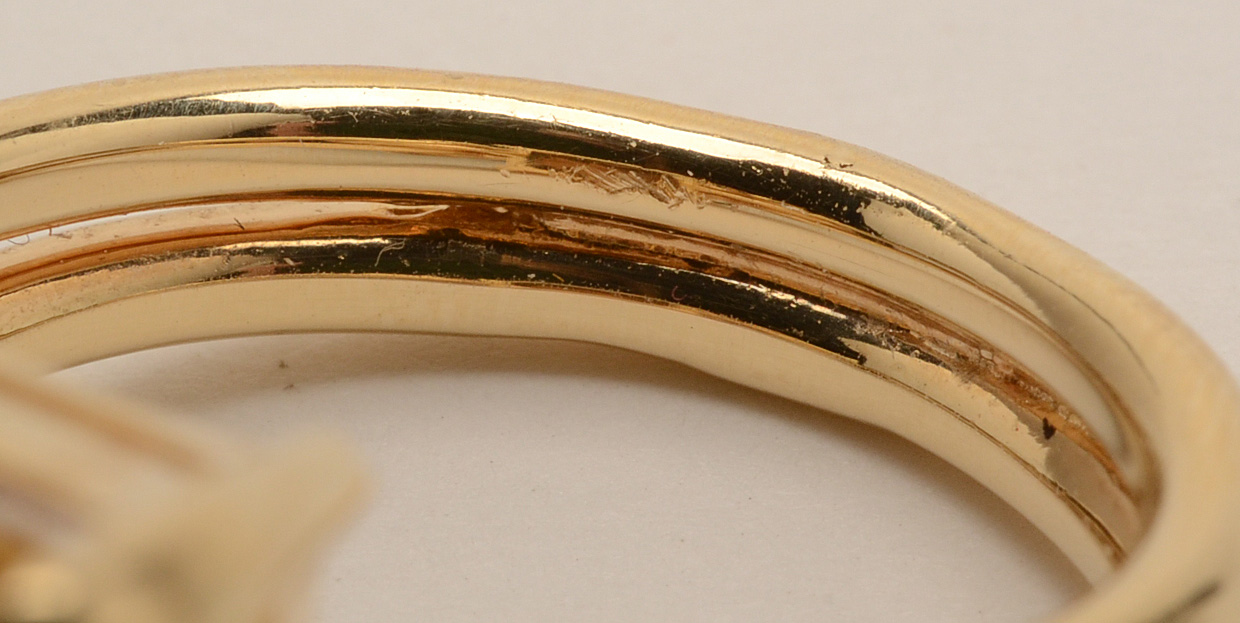 14K Yellow Gold 11.44 CTS Citrine and Diamond Ring