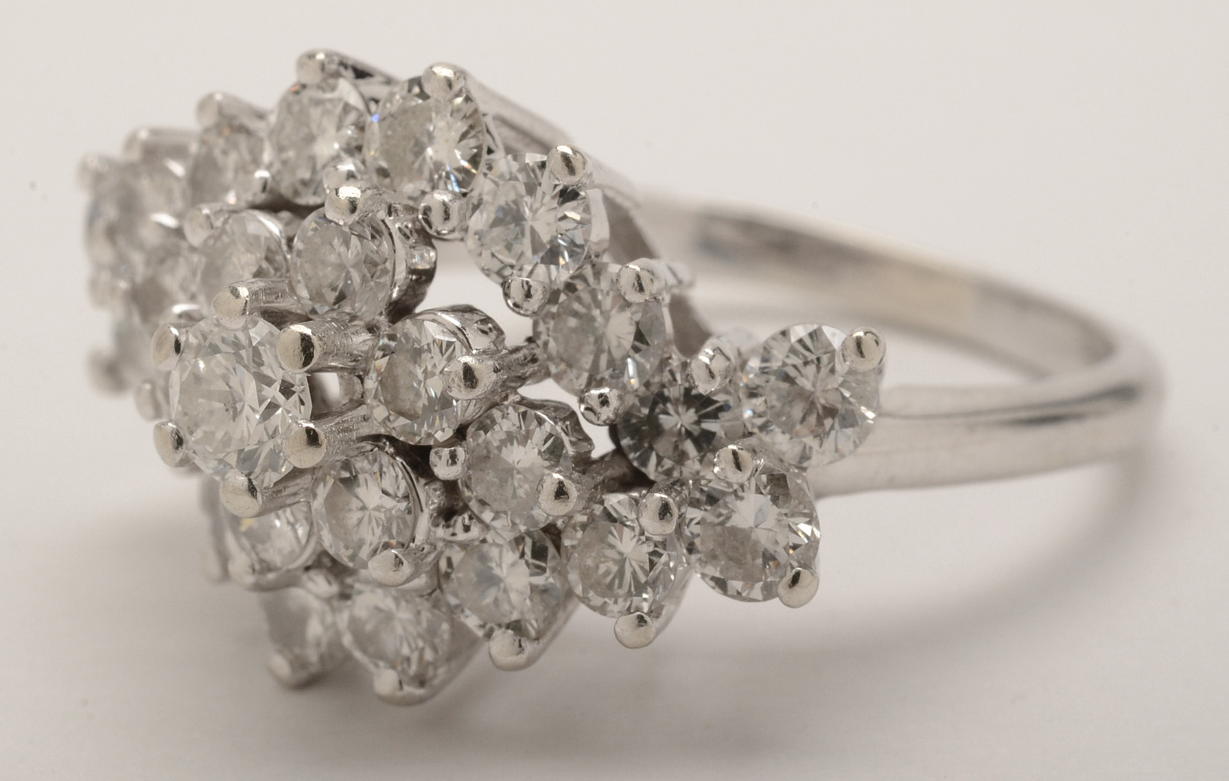 14K White Gold 1.97 CTW Diamond Ring