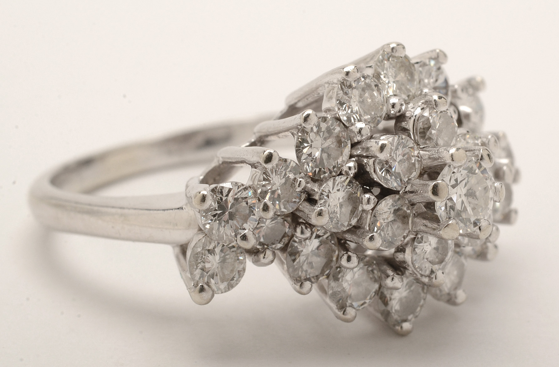 14K White Gold 1.97 CTW Diamond Ring