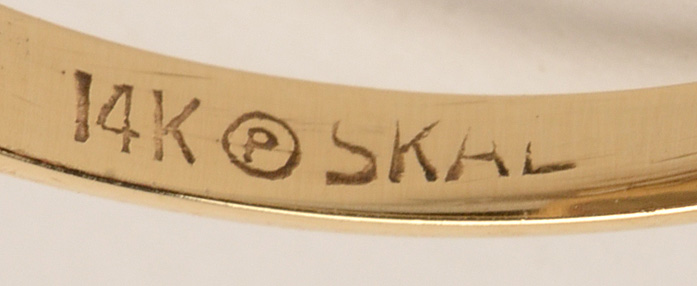 14K Yellow Gold Smoky Quartz Ring