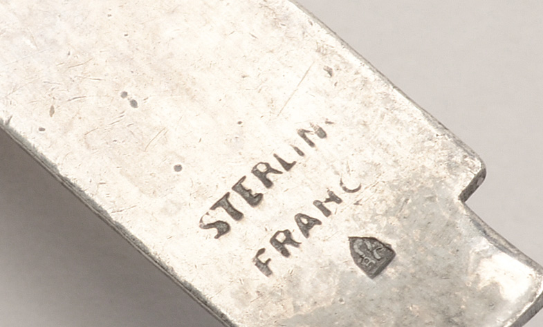 Sterling Cross Necklace, French Enamel Rosary