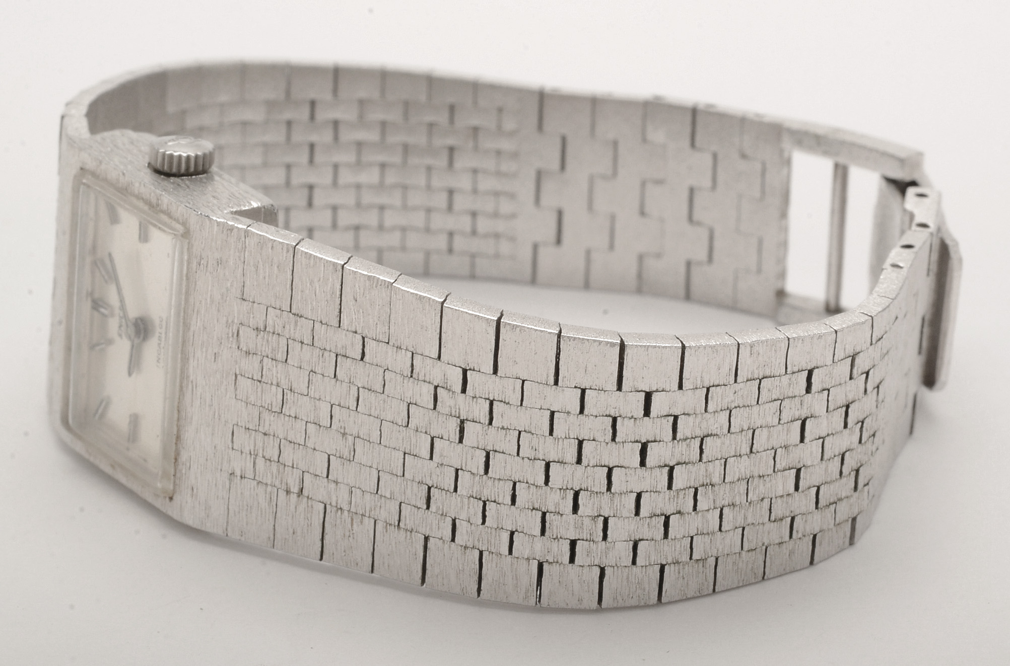 Enicar White Gold Plated Watch