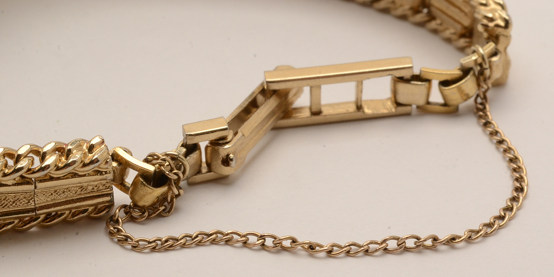 Gold Plated Pedre Watch with Pink Sapphire Dial Cover