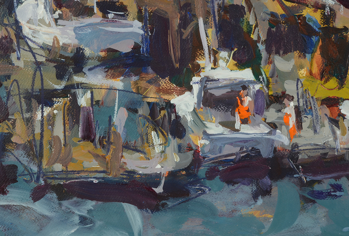 Robert Joyner Original Mixed Media Painting on Paper