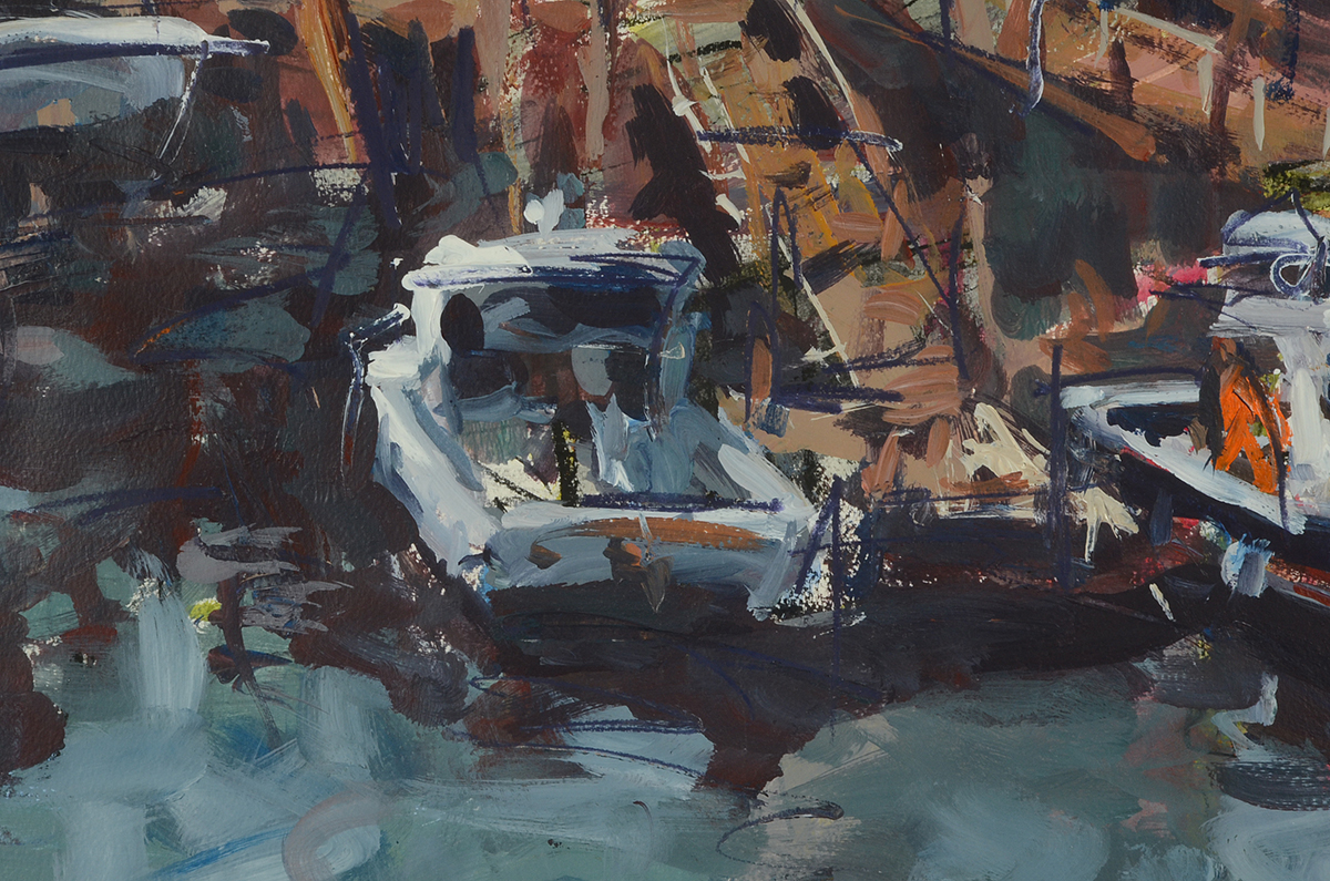 Robert Joyner Original Mixed Media Painting on Paper