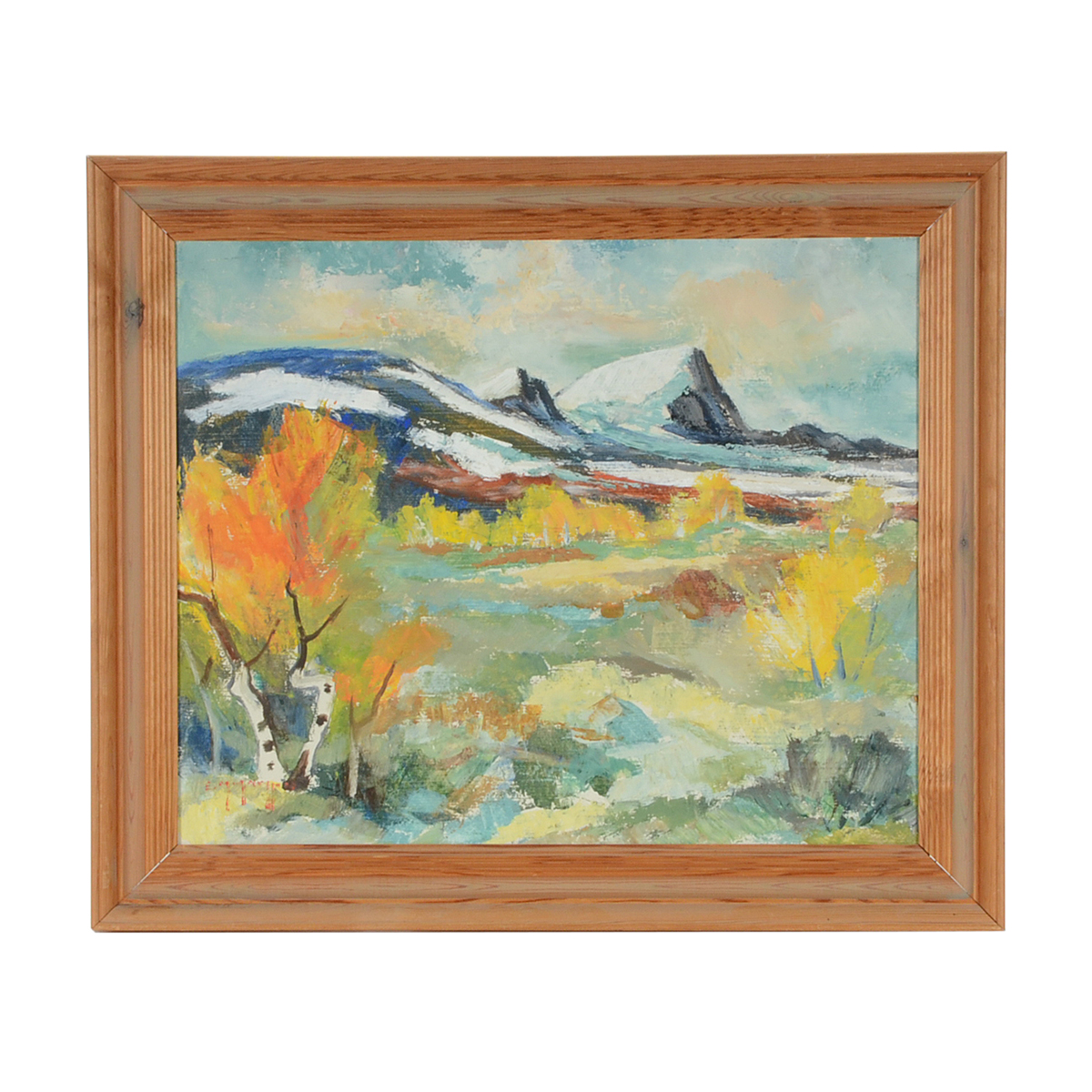 Original Oil Painting on Board "Skarvarna Tänndalen"