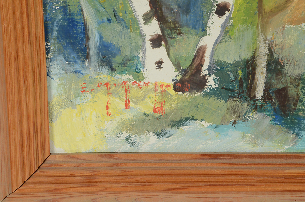 Original Oil Painting on Board "Skarvarna Tänndalen"