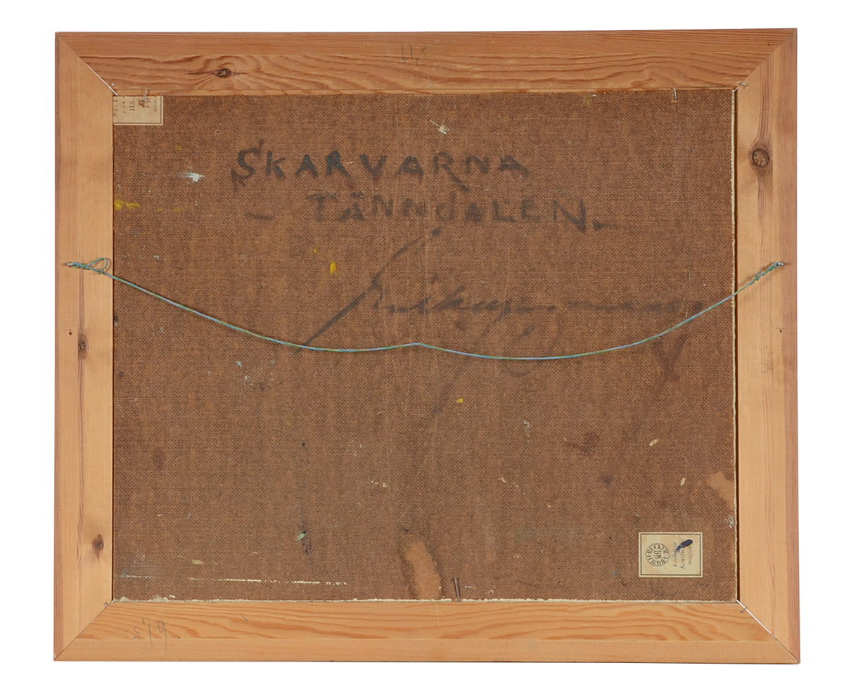 Original Oil Painting on Board "Skarvarna Tänndalen"