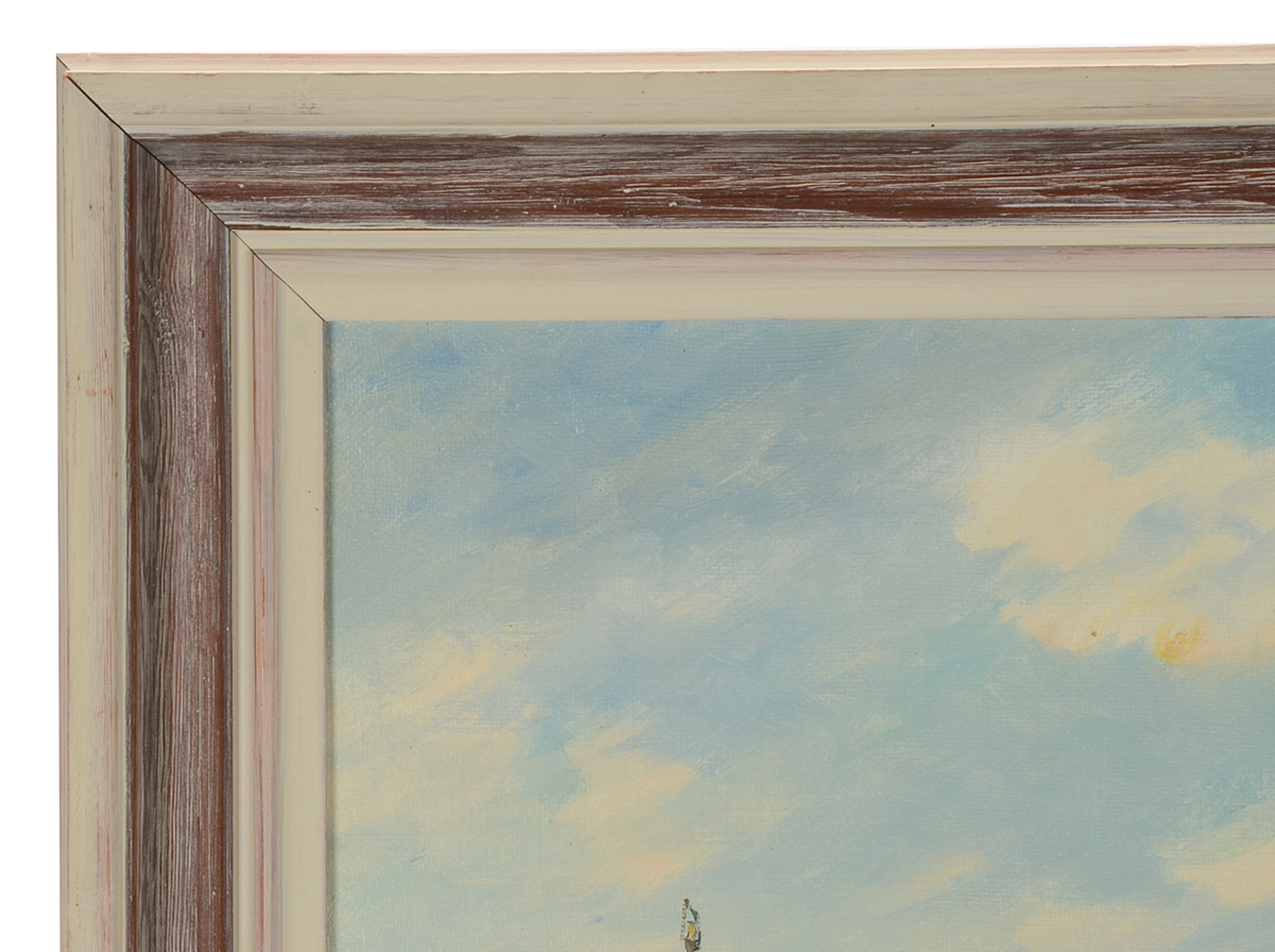 A. Nilsson Original Vintage Oil Painting on Canvas