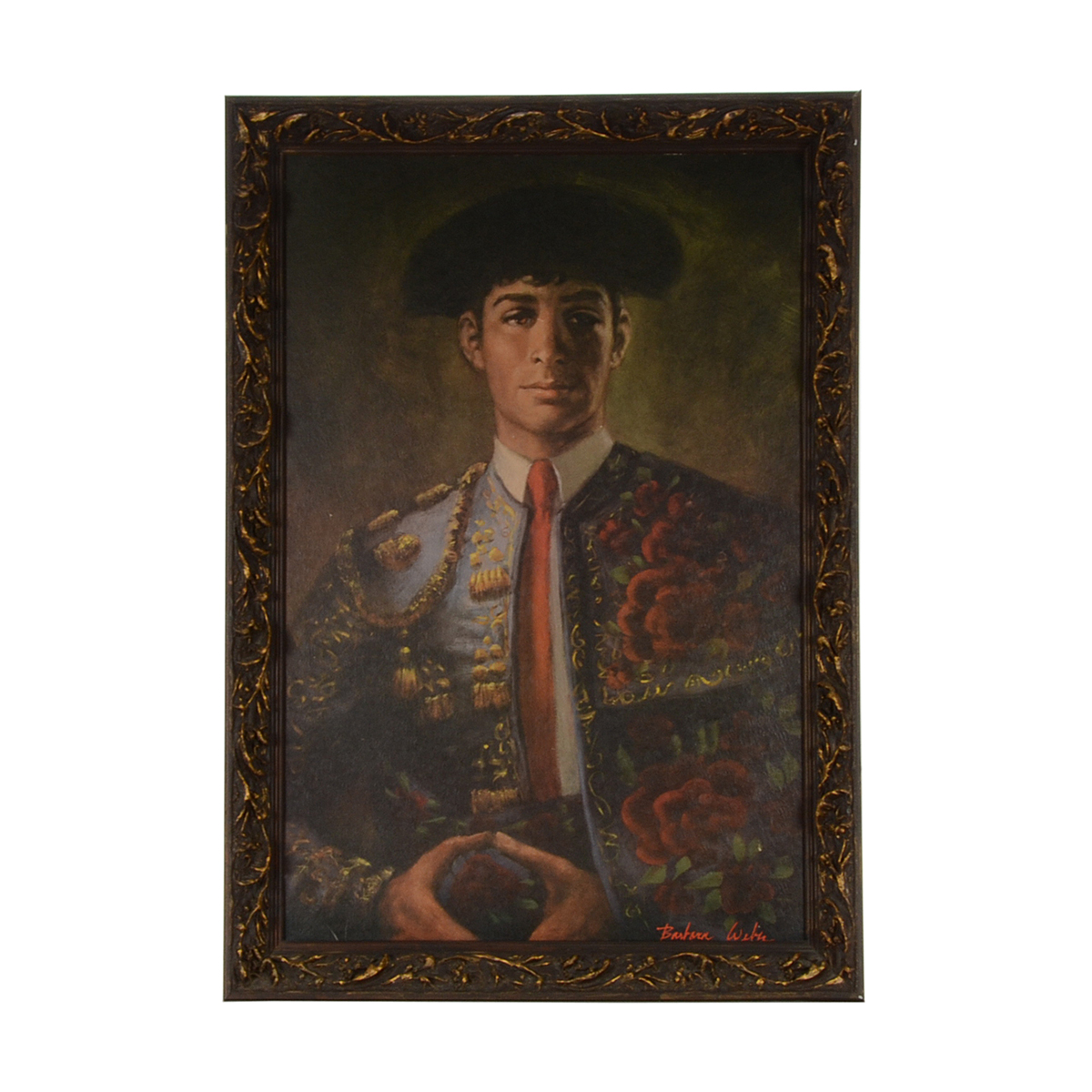 Barbara Weber Offset Lithograph on Textured Board "Don Jose"