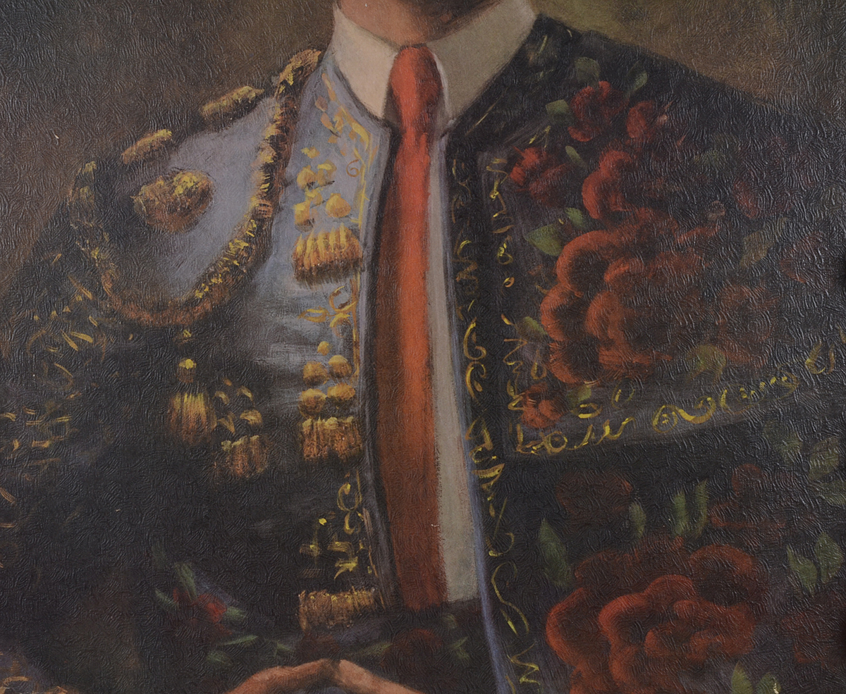 Barbara Weber Offset Lithograph on Textured Board "Don Jose"