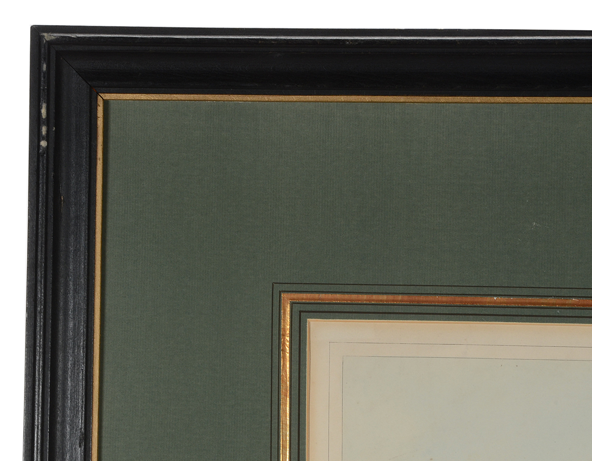 19th Century Hand-Colored Stone Lithograph "The Victoria Lead Mines"