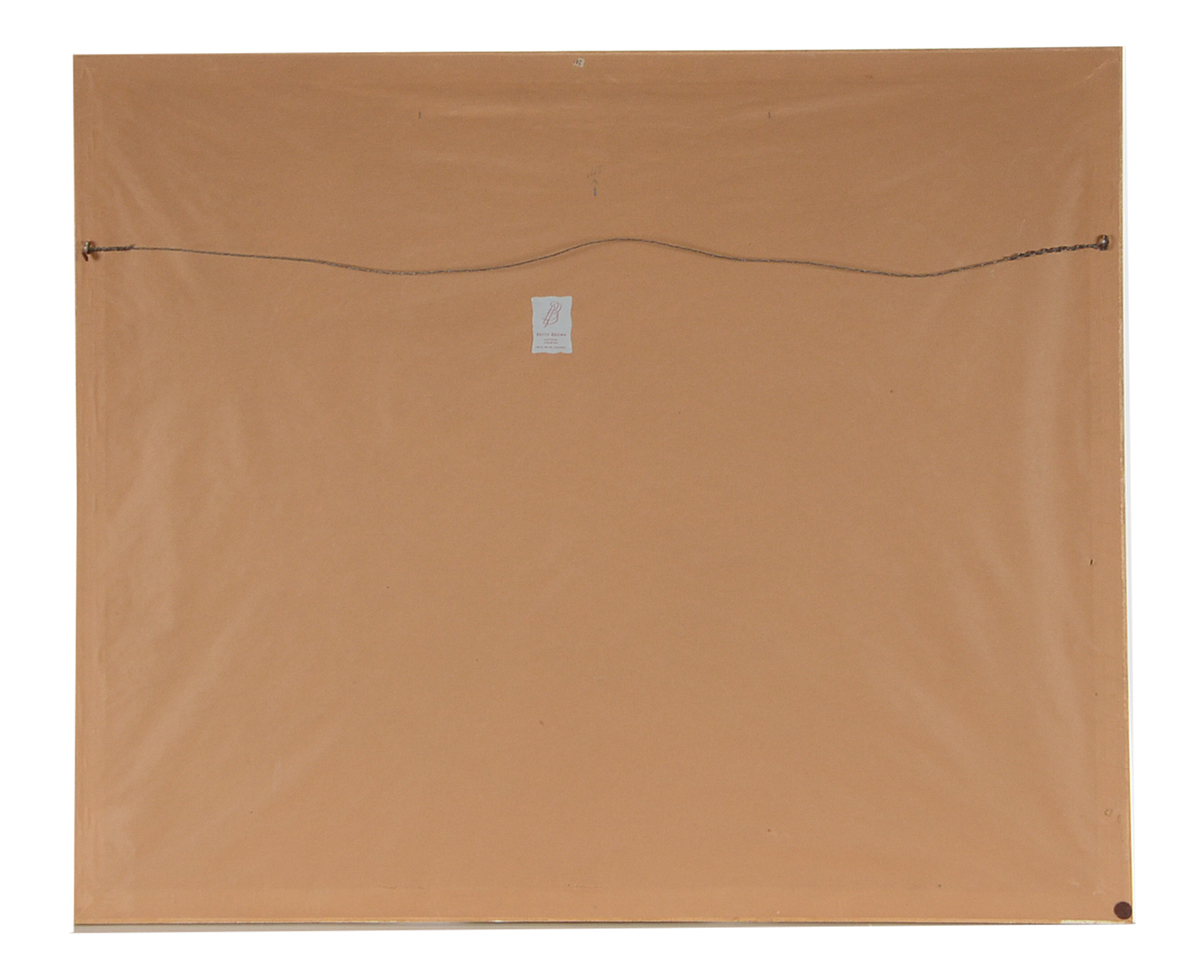 Carl Zimmerman Original Large Watercolor of a Rural Landscape