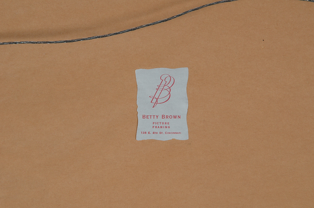 Carl Zimmerman Original Large Watercolor of a Rural Landscape