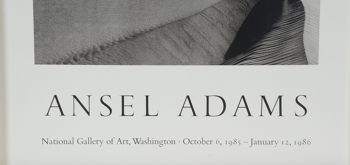 Ansel Adams Vintage Halftone Exhibition Poster