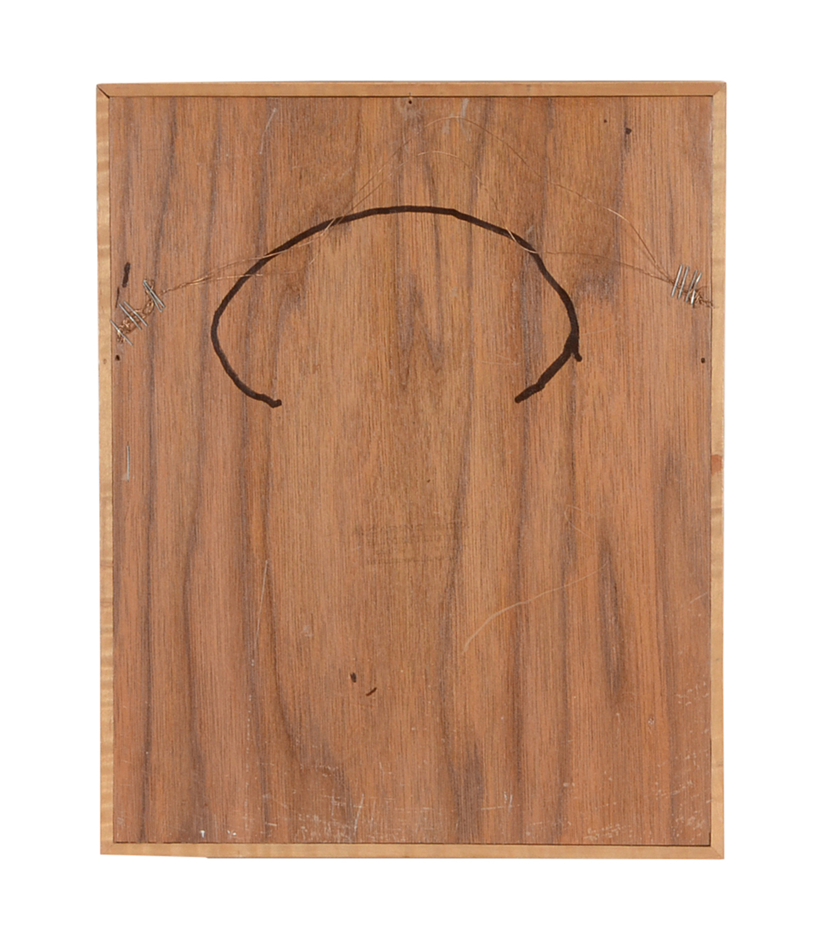 Hand-Carved Wood Marquetry Religious Icon Panel