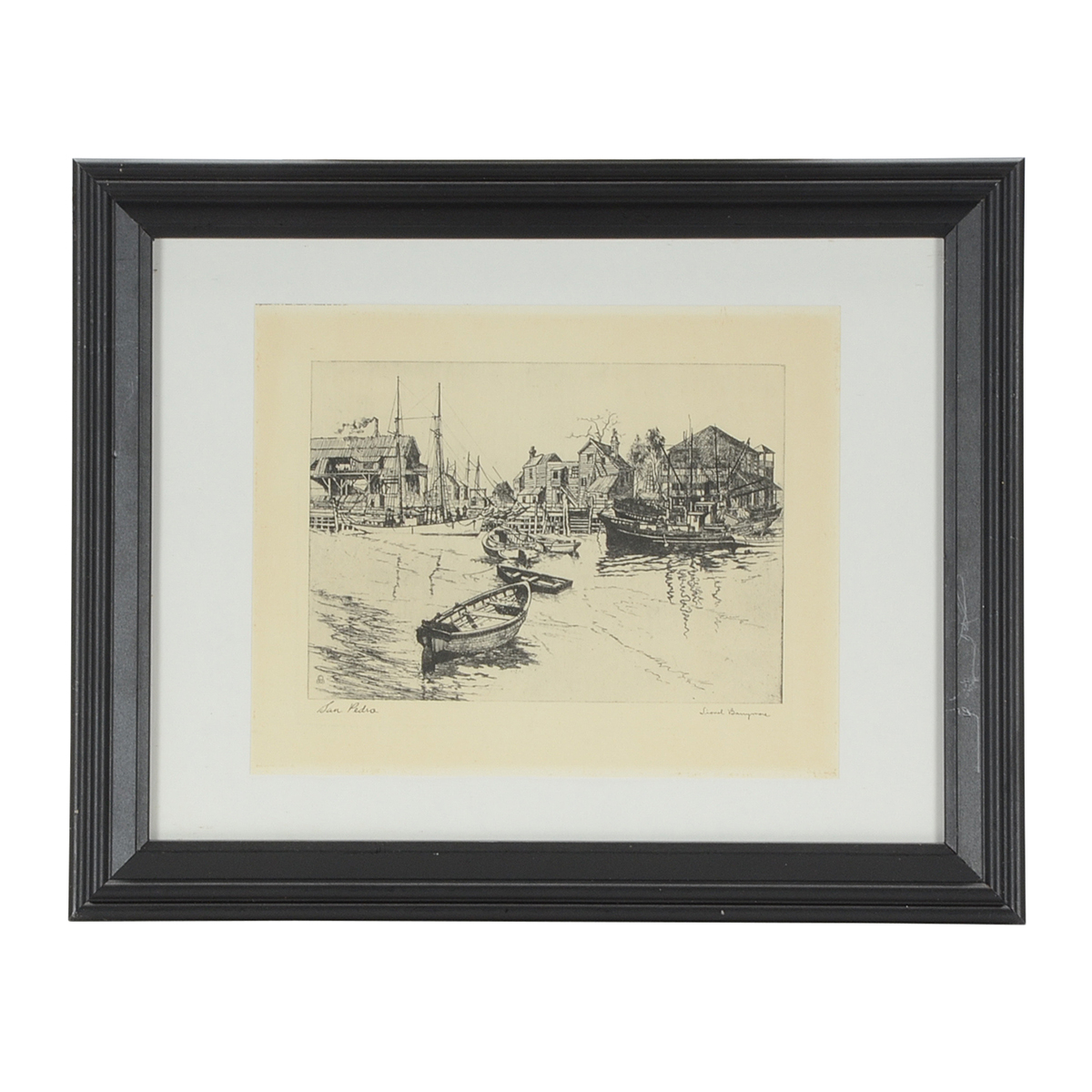 Talio-Chrome After Lionel Barrymore Etching "San Pedro"