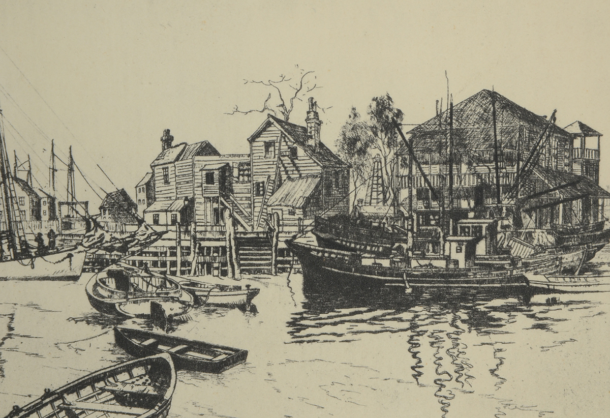 Talio-Chrome After Lionel Barrymore Etching "San Pedro"