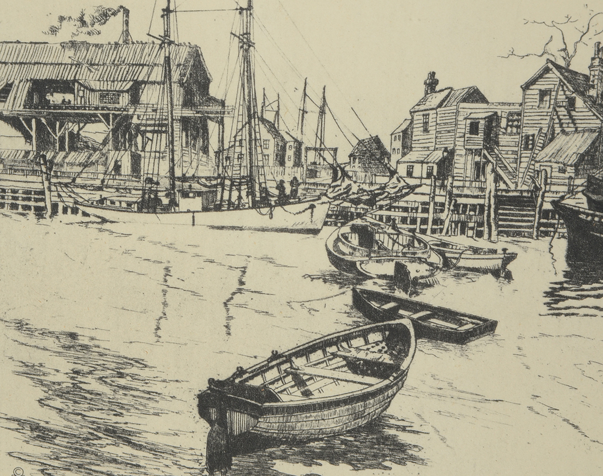 Talio-Chrome After Lionel Barrymore Etching "San Pedro"