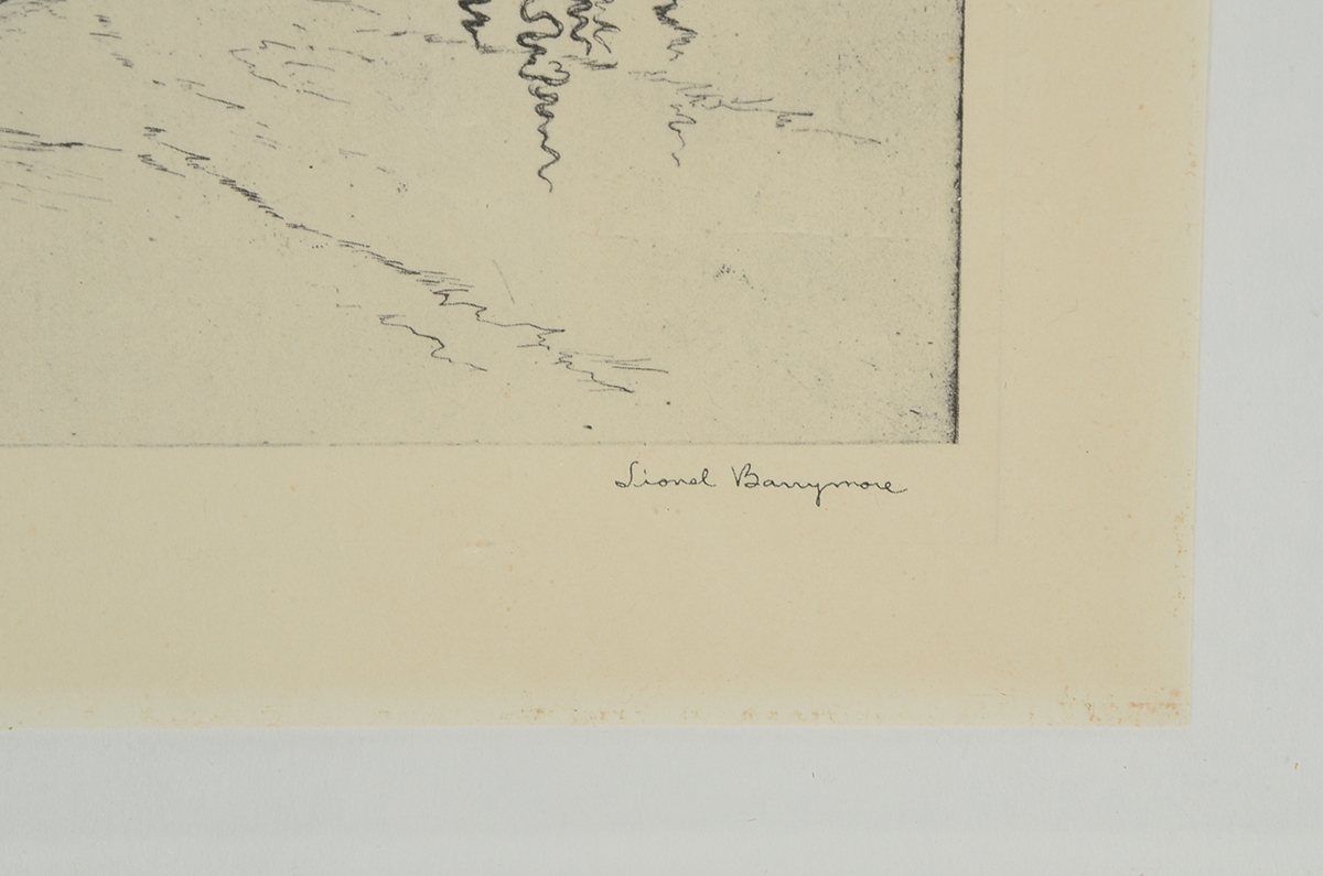 Talio-Chrome After Lionel Barrymore Etching "San Pedro"