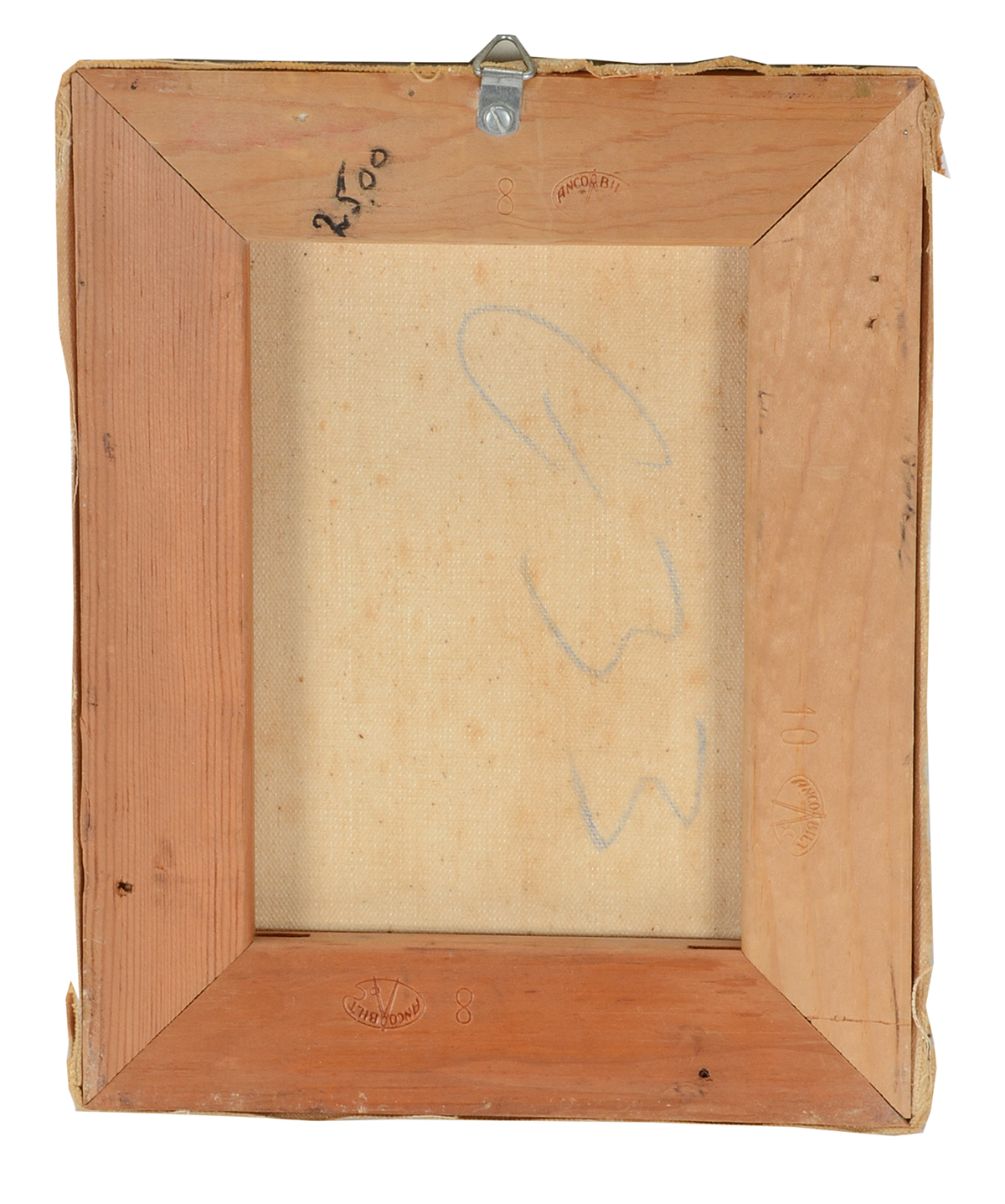 M. Golden Vintage Oil Painting of a Religious Man