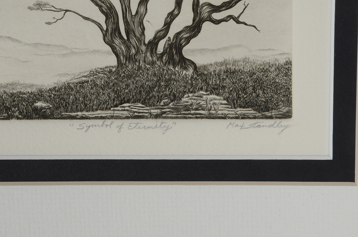 Max Standley Signed Limited Edition Etching "Symbol of Eternity"