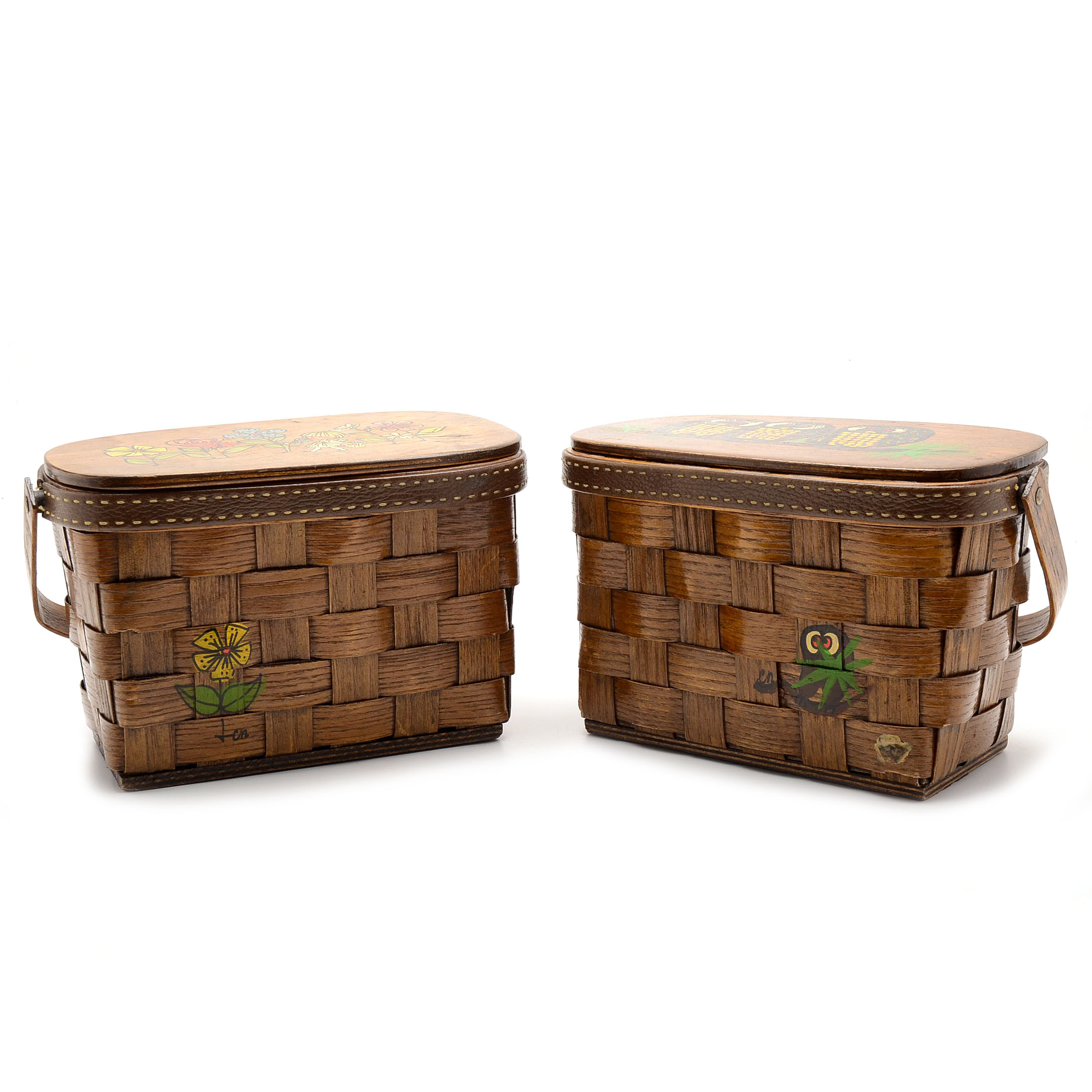 Pair of 1960's "Caro Nan" Basket Purses