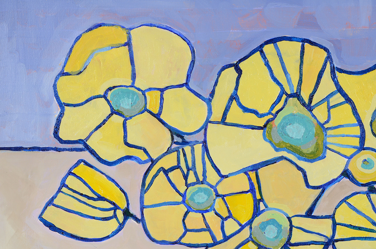 Kaitlin Roberts Original 2017 Contemporary Floral Acrylic on Canvas