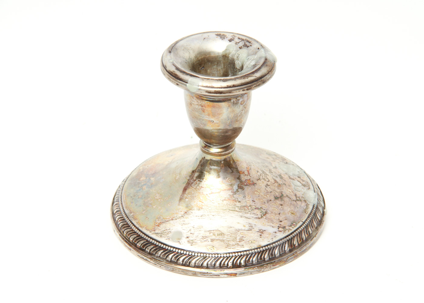 Vintage Cartier and La Pierre Weighted Sterling Silver Candlesticks