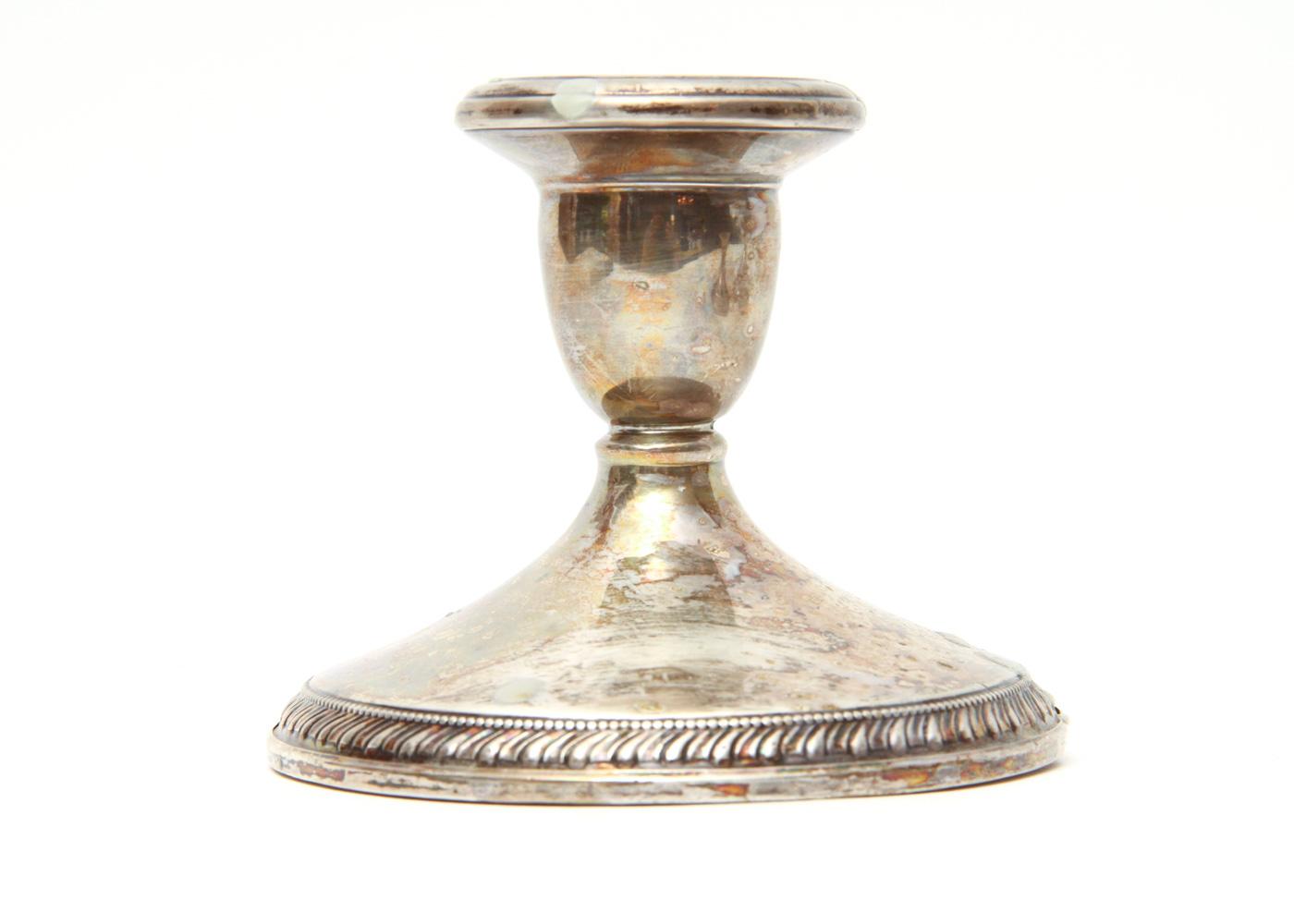 Vintage Cartier and La Pierre Weighted Sterling Silver Candlesticks