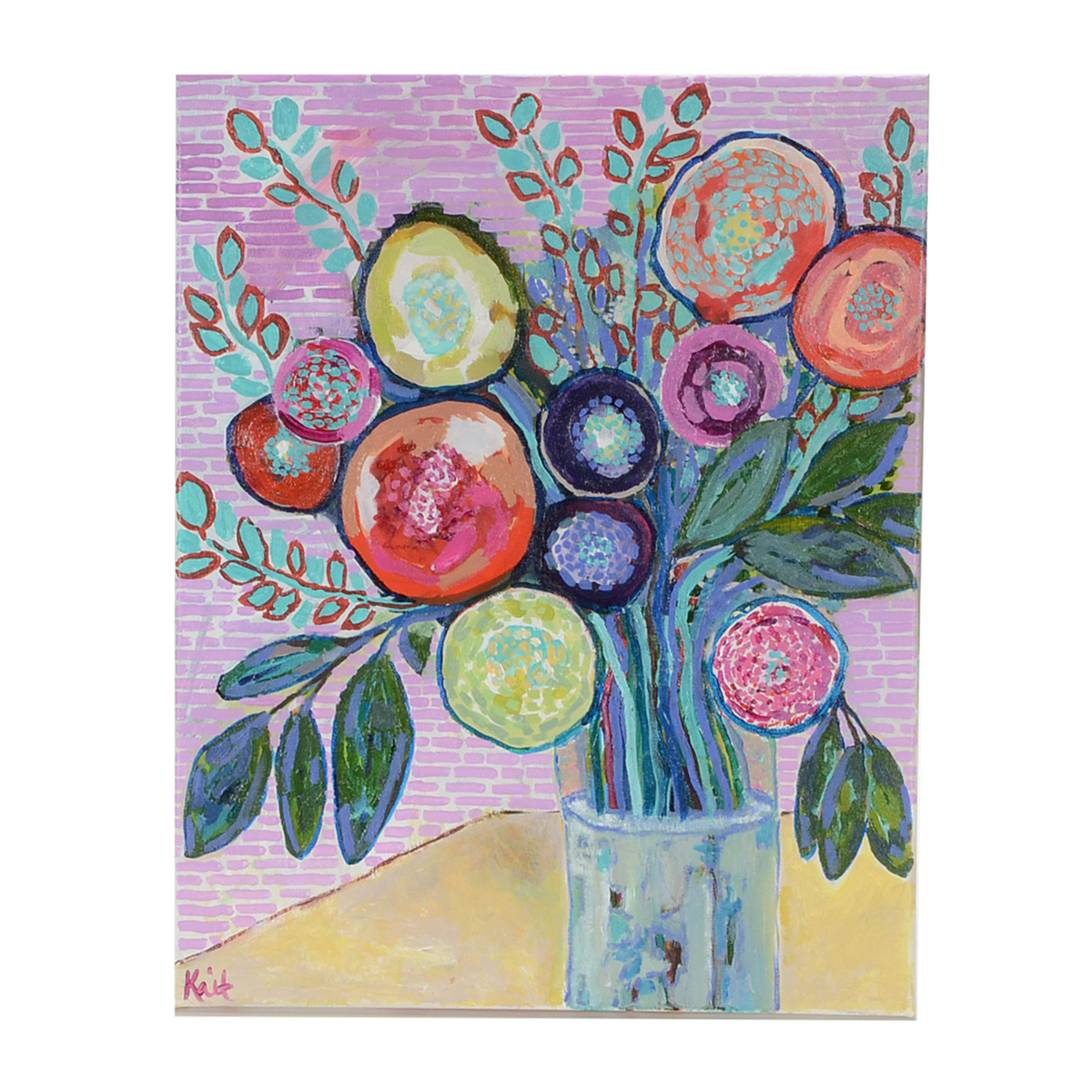 Kaitlin Roberts Original 2017 Contemporary Floral Acrylic on Canvas