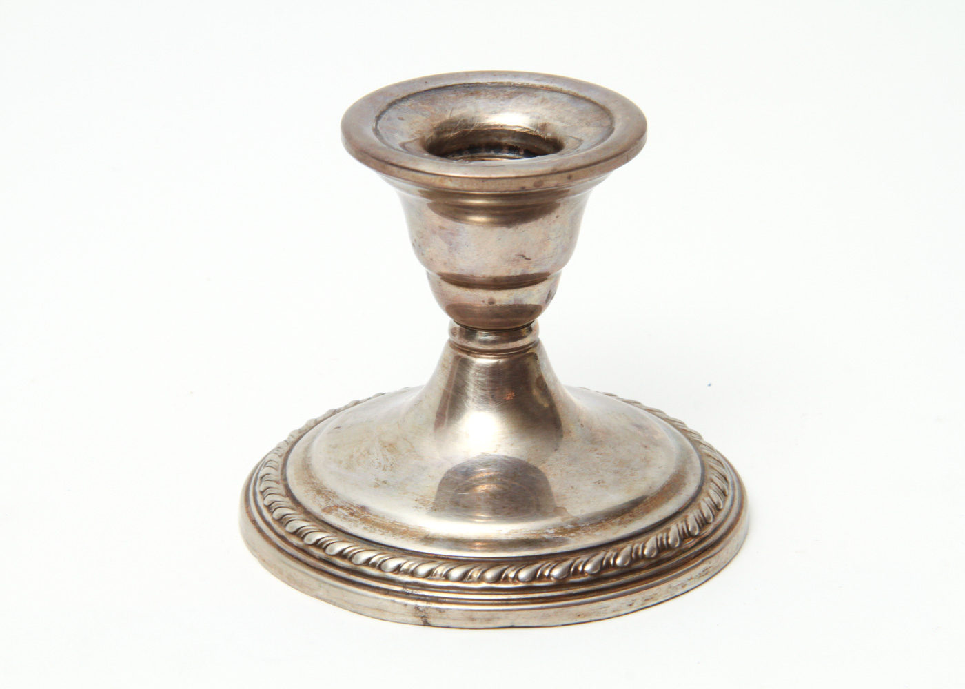 Vintage Cartier and La Pierre Weighted Sterling Silver Candlesticks