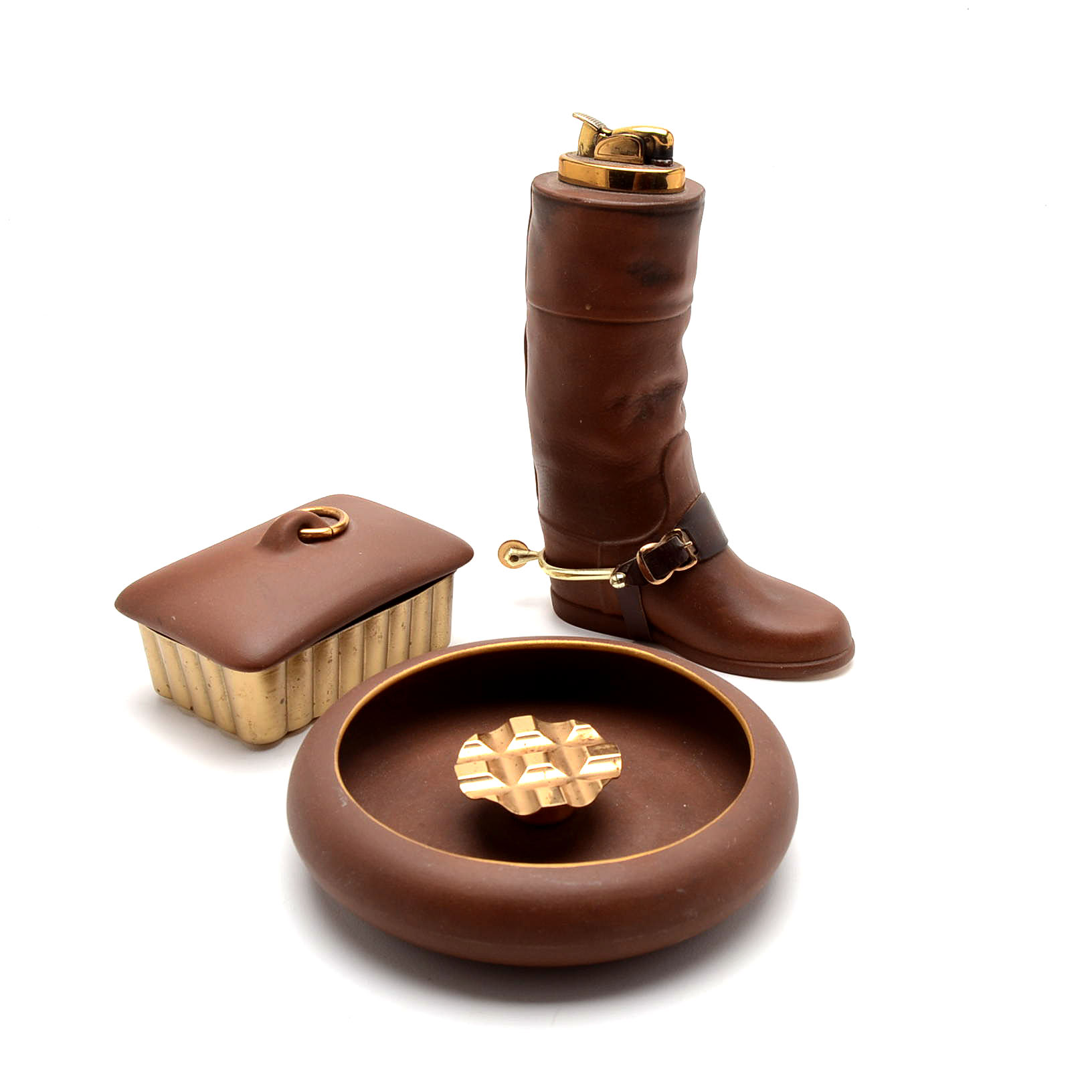 Mid-Century China Cigarette Set