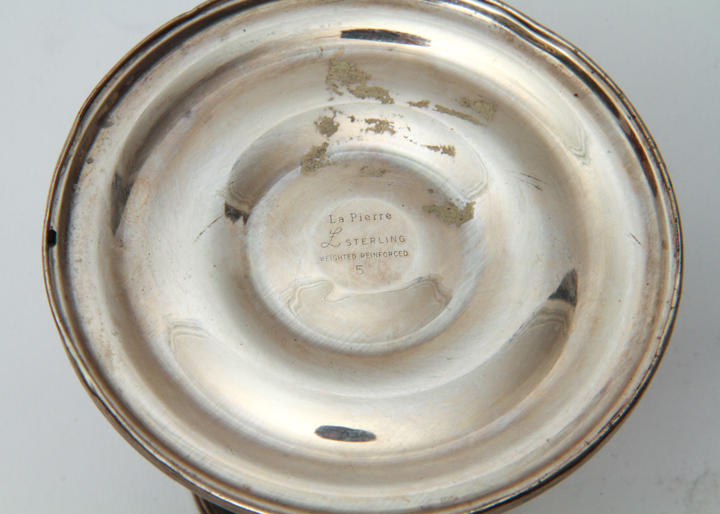 Vintage Cartier and La Pierre Weighted Sterling Silver Candlesticks