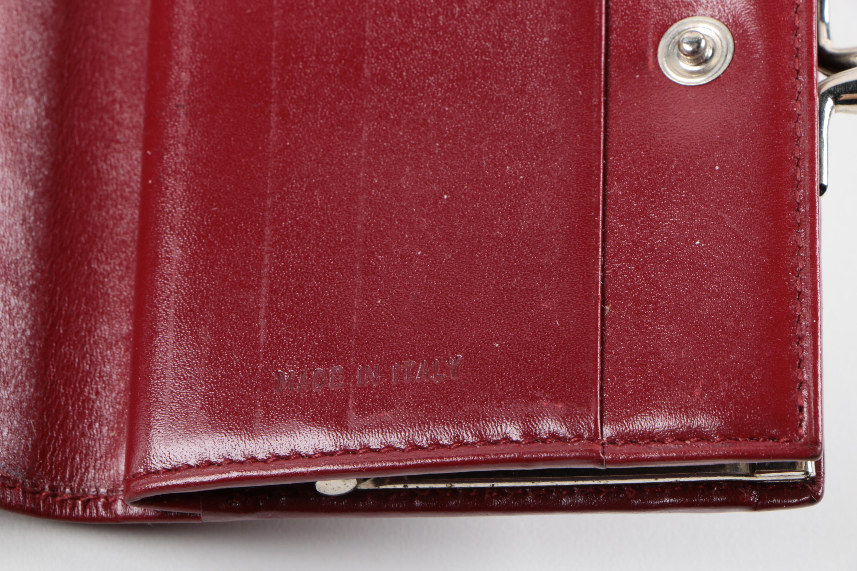 Prada Red Leather Wallet