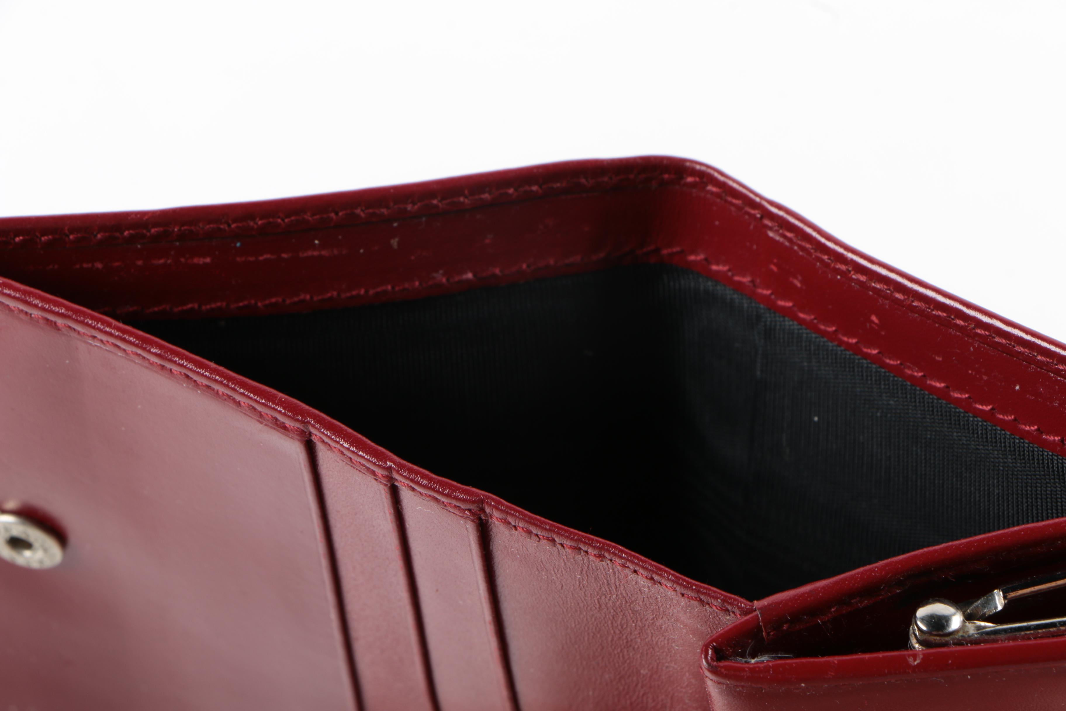 Prada Red Leather Wallet