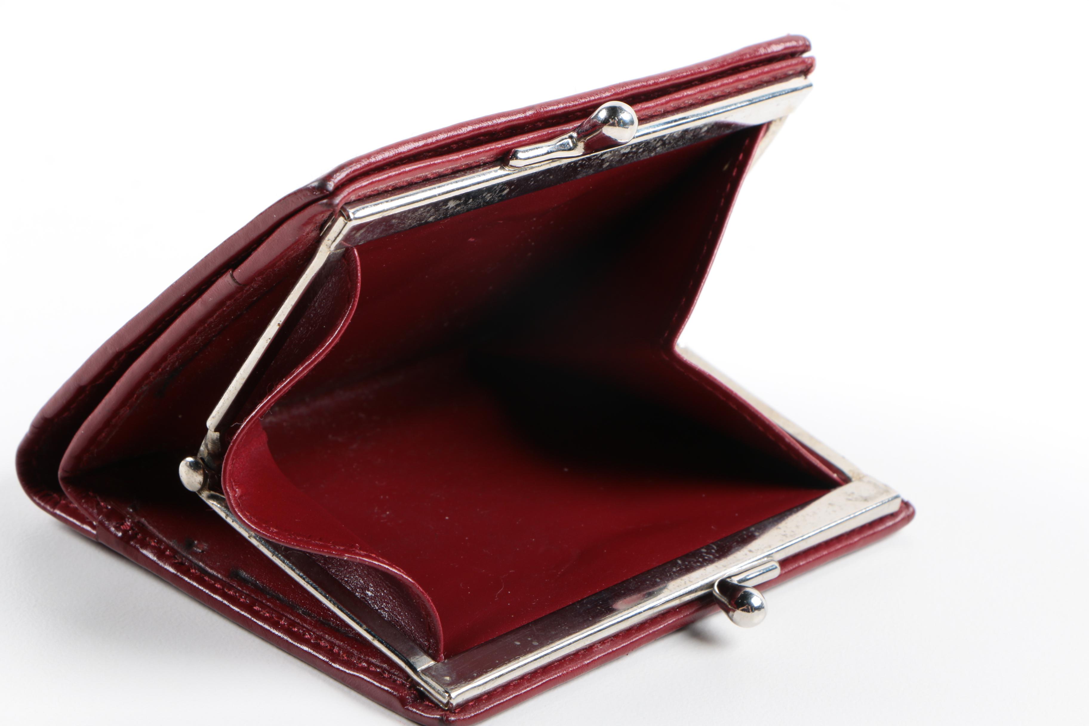 Prada Red Leather Wallet