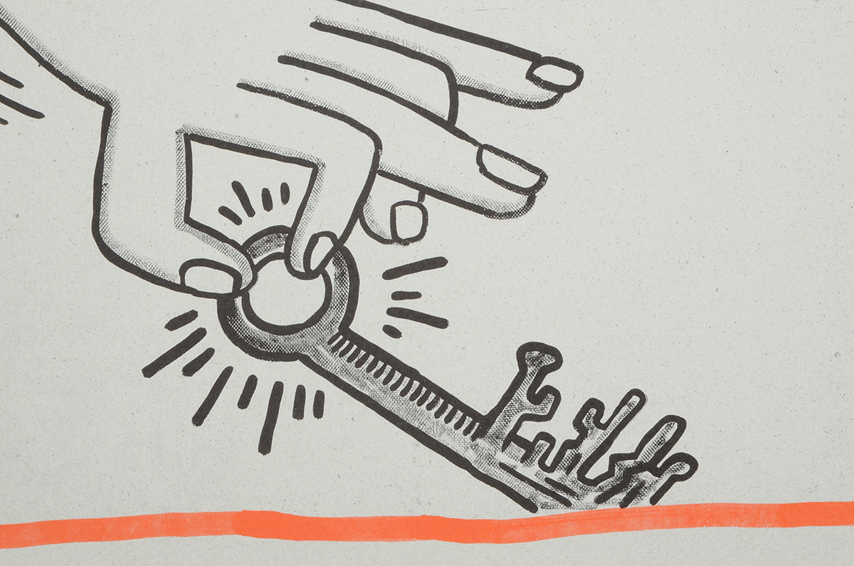 Keith Haring Limited Edition Print from "Against All Odds: 20 Drawings"