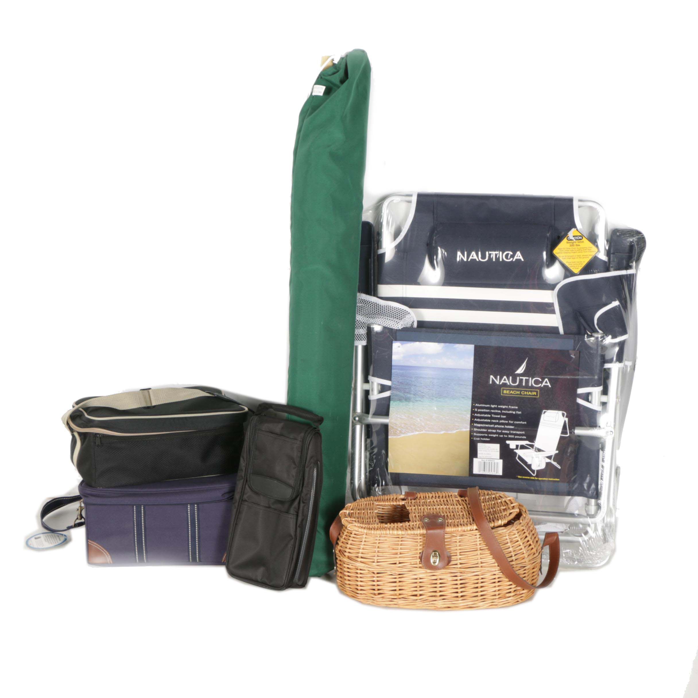 Picnic Accessories Including Baskets, Plates, Flatware and More