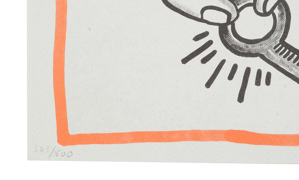 Keith Haring Limited Edition Print from "Against All Odds: 20 Drawings"