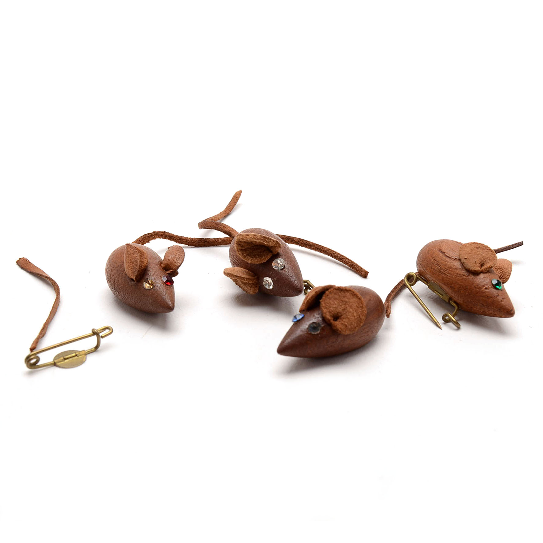 Nine Miniature Danish Animal Carvings