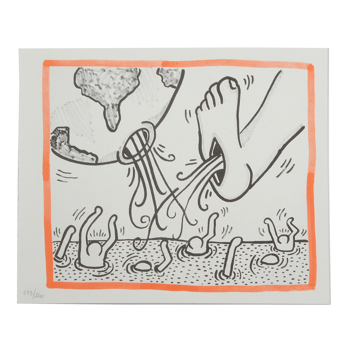 Keith Haring Limited Edition Print from "Against All Odds: 20 Drawings"